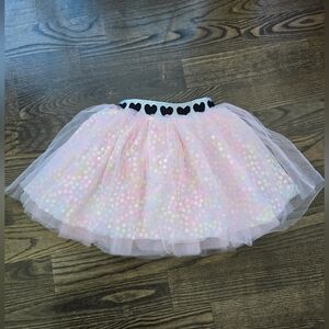 Lola Pink Tulle Skirt with Heart Waistband Size 2T